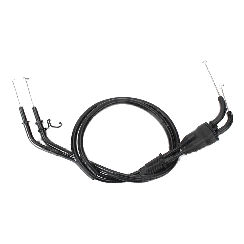 KAWASAKI Ninja ZX10R 2 x Black Throttle Cable Accelerator Wire (2016-2017)