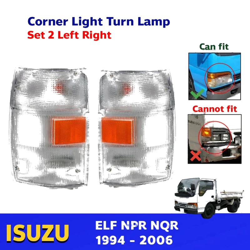 Corner Lights Turn Lamp Pair Fits Isuzu Elf N-Series NPR NQR Truck 1994-06 D06