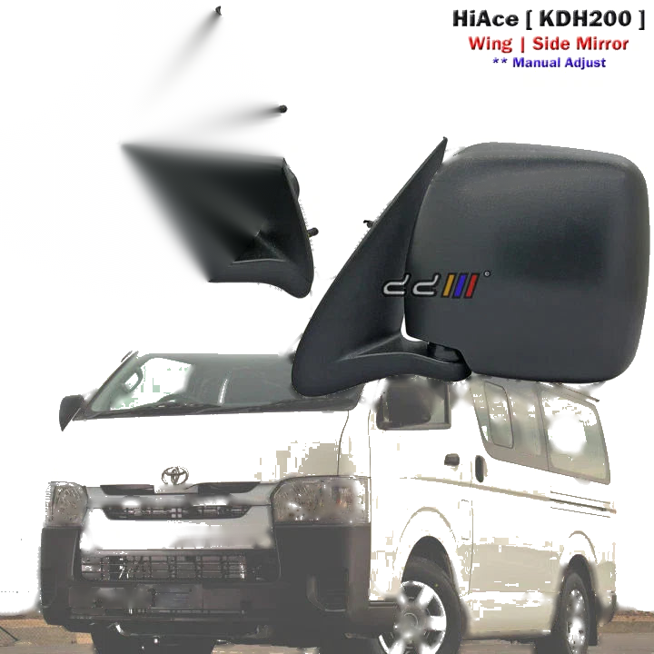 Toyota HiAce H200 1 Pair Manual Side Mirror (2005 - Present)
