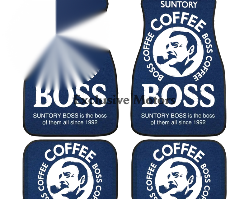 Custom Boss Coffee Navy Floor Mats