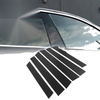 Honda CR-V (2007-2011) Black Carbon Fiber 6 x Car Pillar Window Trim Covers