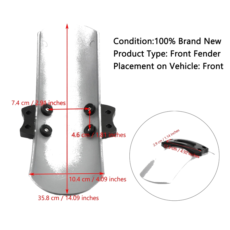 BMW R Nine T Scrambler Fender Mud Flaps (2016-2019)