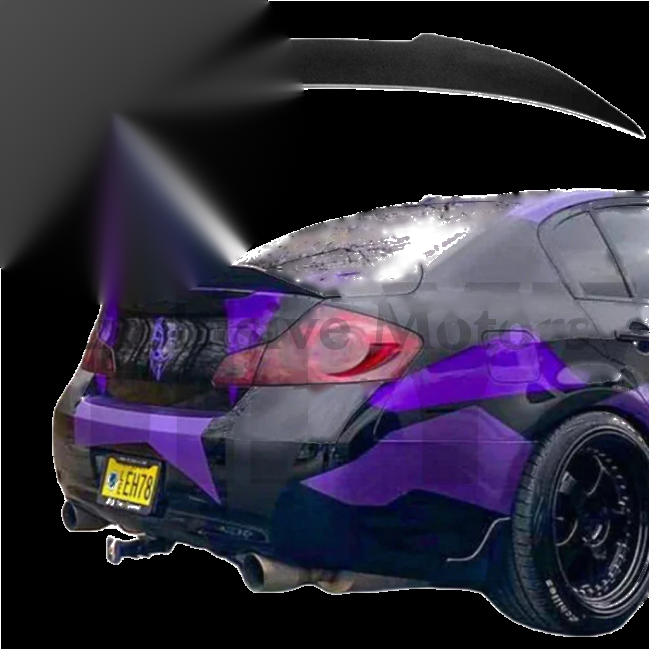 Infiniti G25 / G35 / G37 4-Door 2007-2014 Fiber Rear Spoiler/Wing
