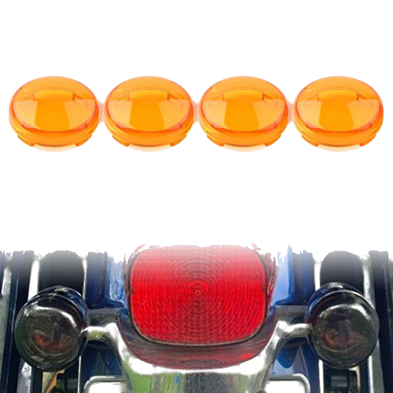 Harley Touring Softail Dyna  4 x Turn Signal Lens Light Cover