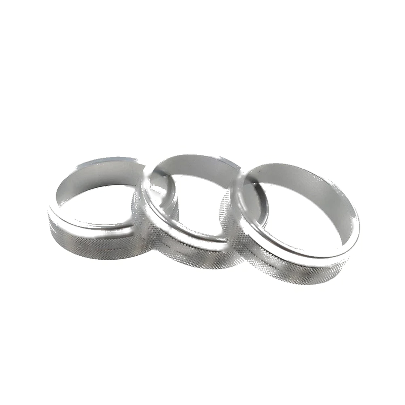 Subaru BRZ Toyota GR86 3 x Silver Center Console AC Knob Ring Trim (2021-2024)