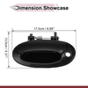 Hyundai Elantra Front Left Black ABS Exterior Door Handle (2011-2016)