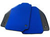 Ferrari 488 Spider (2015-2023) - Carbon Fiber Leather Blue Floor Mats