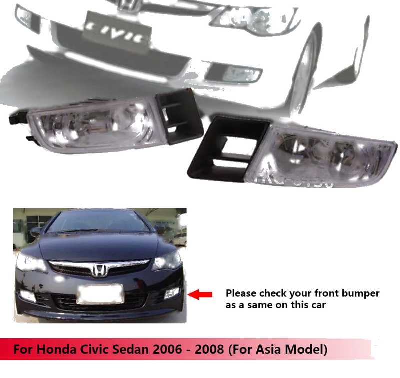 Honda Civic Sedan Fog Light Kit (2006-2008)