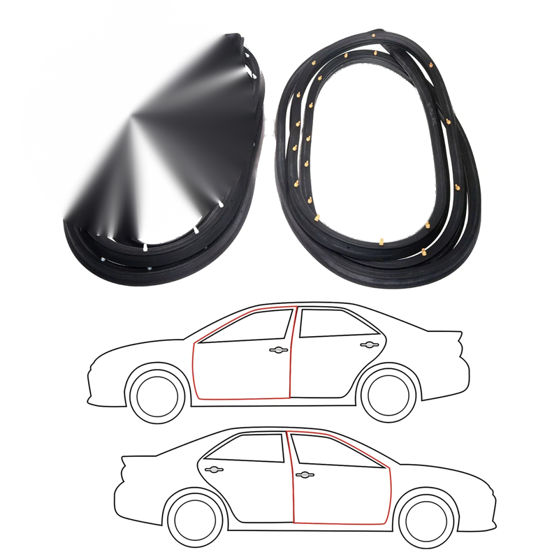 Nissan Datsun Sunny Sentra KB11 Tsuru 1983-1986 Door Weatherstrip x2