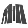 Ford Taurus (2010-2020) Carbon Fiber Black 6 x Door Pillar Window Trim