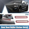Ford Mustang 2 x Air Conditioner Door Vent Cover Stickers (2015-2022)