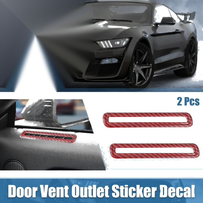 Ford Mustang 2 x Air Conditioner Door Vent Cover Stickers (2015-2022)