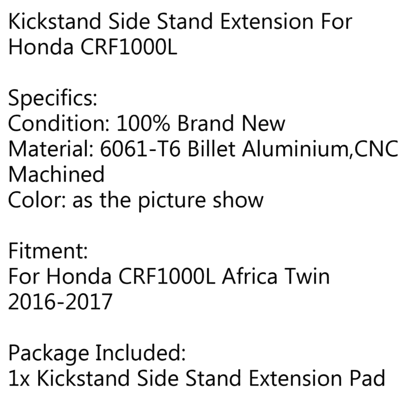 Honda CRF1000L Africa Twin Side Pad Stand Extension Plate (2016-2023)