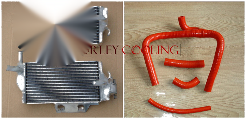 Honda CR250 CR250R Aluminum Radiator & Silicone Hose (2005-2007)
