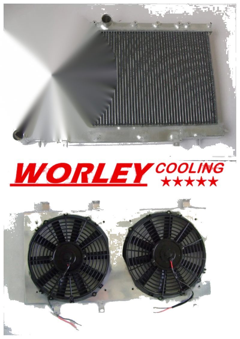 Subaru Impreza WRX STI 3 Row Aluminum Radiator, Shroud & Fans (2002-2007)