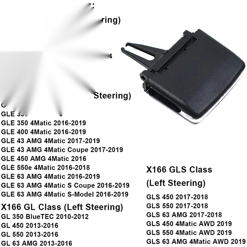 Mercedes Benz W292 W166 Front Left/Right A/C Air Vent Paddle Clip (2012-2019)
