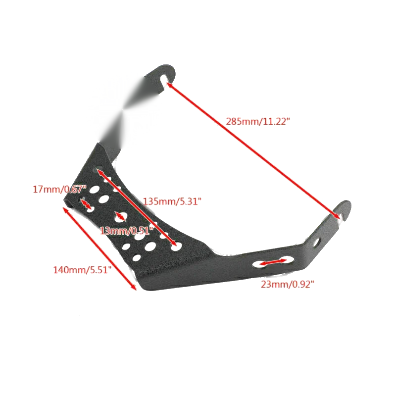 Honda TRX450R, Yamaha YFZ450 10" ATV Light Bar Mount Brackets (2004-2023)