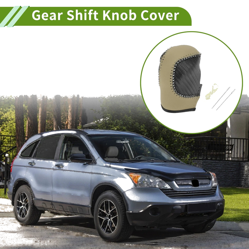 Honda Accord Black Carbon Fiber Gear Shift Knob Cover