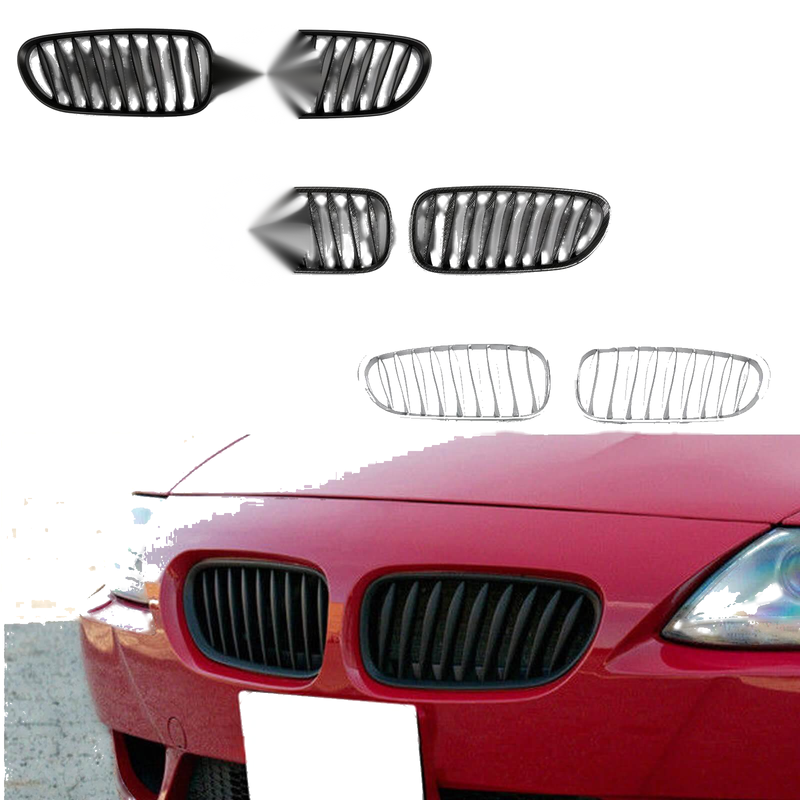 BMW Z4 E85 / E86 2x Front Sport Kidney Grille (2003-2008)