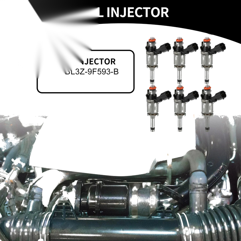Ford Transit-150 2015-2022 3.5T - 6 x Black Injectors Fuel Injector