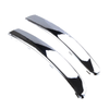 Fiat 500 2 x Chrome Front Bumper Upper Grill Moulding Trim Cover (2007-2015)