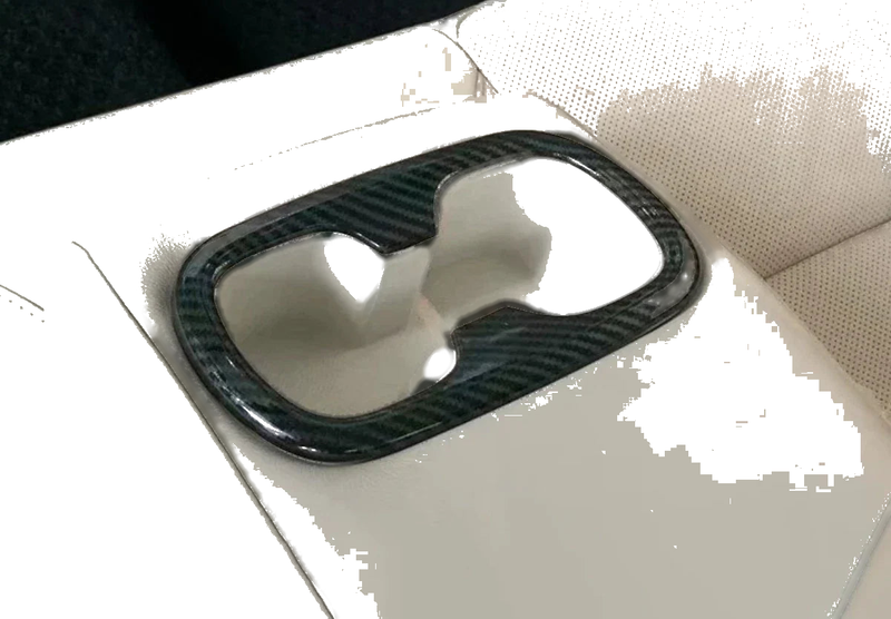 Toyota Corolla Rear Water Cup Holder Lid Carbon Fiber Cover Trim (2020-2024)
