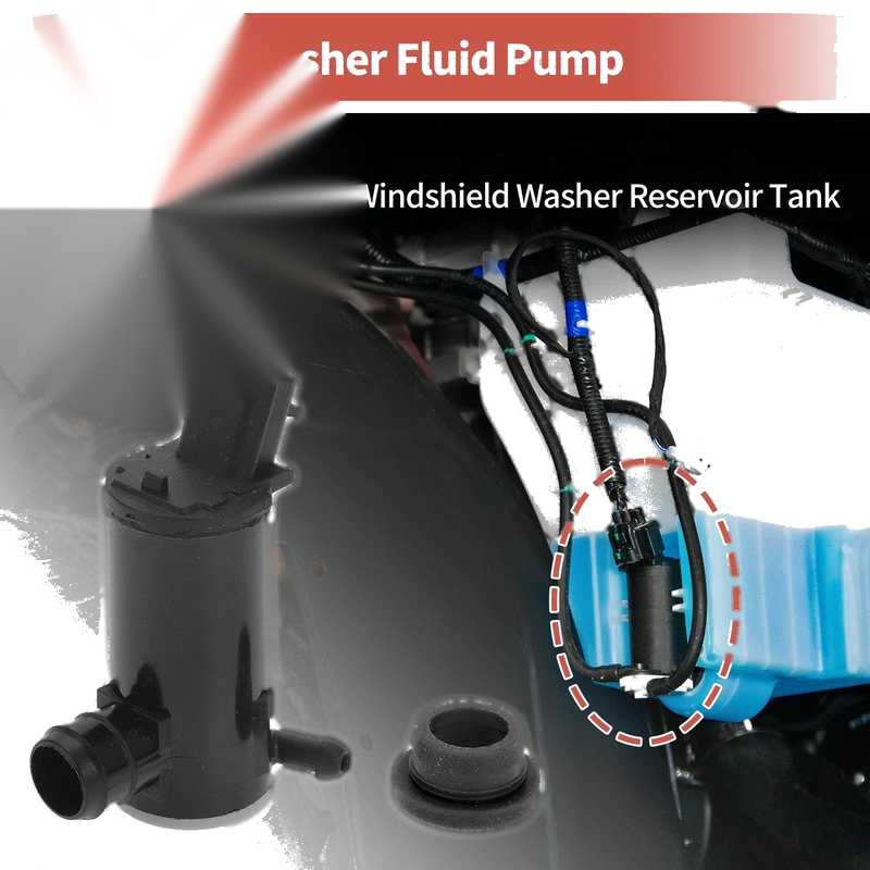 Honda Fit Windshield Washer Pump w/ Grommet (2007-2020)