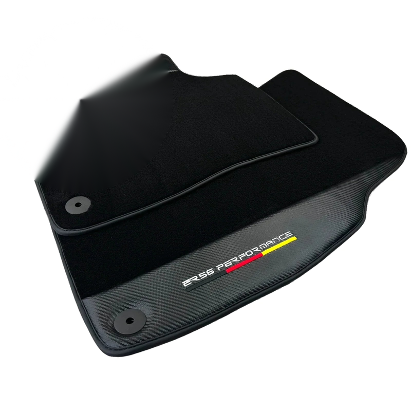 Audi A4 Allroad Quattro (2020-2024) with Carbon - 2 x Black Floor Mats