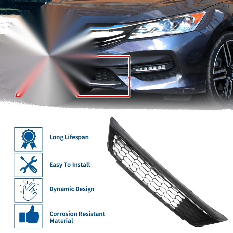 Honda Accord Front Lower Bumper Grille (2016-2017)
