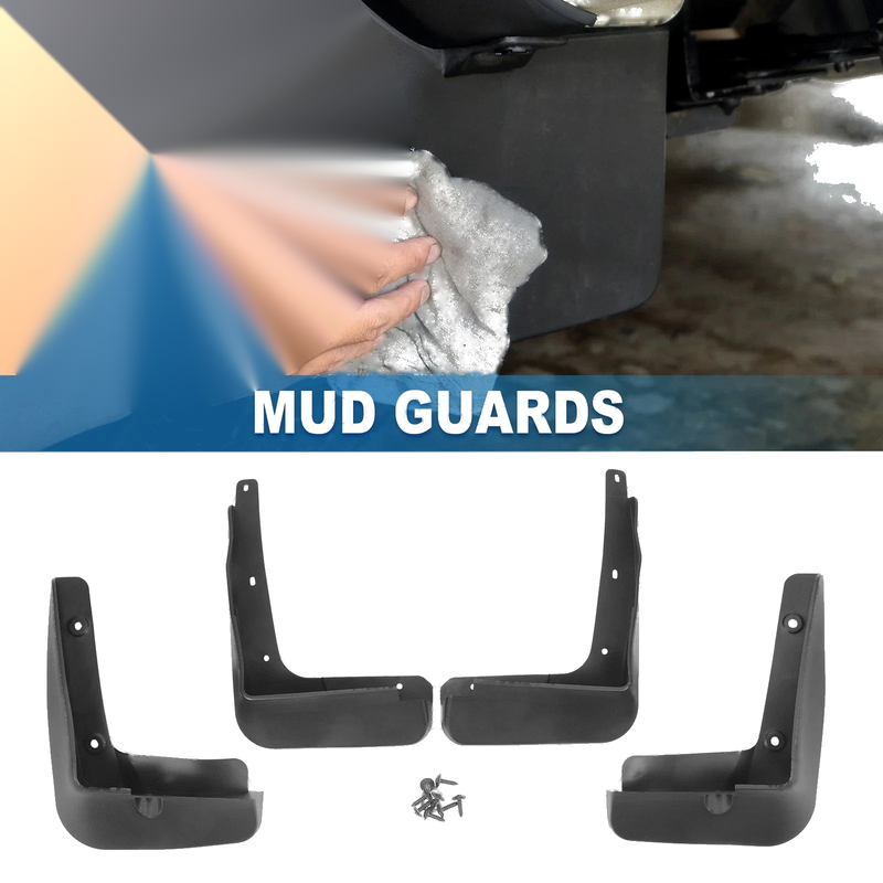 Hyundai Sonata Sedan Front & Rear Mud Flap Splash Guards (2015-2016)