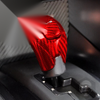 NISSAN GTR R35 2008-2016 Red Carbon Fiber Gear Shift Knob Cover Trim Set