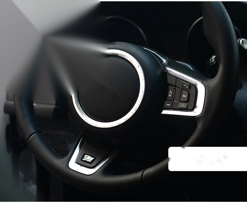 Jaguar XF XE F-PACE Car Steering Wheel Sticker Aluminum Center Emblem Fit