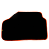 BMW Z4 E86 Coupe 2003-2008, 2 x Orange Trim AutoWin Black Floor Mats