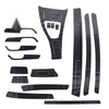 BMW 3 Series E90 E92 E93 15 x Carbon Fiber Interior Vinyl Decals (2007-2013)