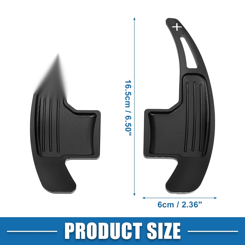 Ford Mustang 2015-2021 Black Steering Wheel Shift Paddle Set of 2