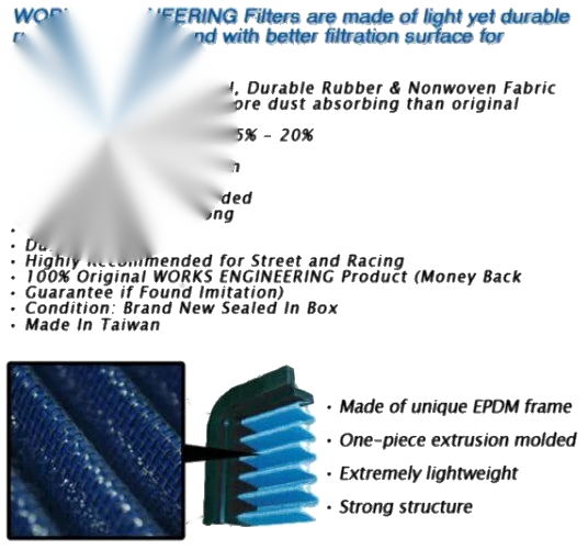 Honda Civic FB R18Z R20A High Flow Air Filter (2011-2015)