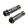 Harley Touring Dyna Softail  - Gold / Black 1'' Spikes Hand Grips