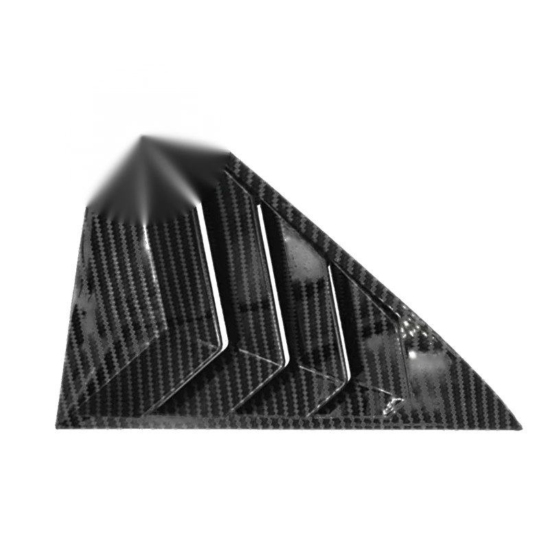 Toyota Camry Carbon Fiber Rear Side Window Louver Covers (2018-2023)