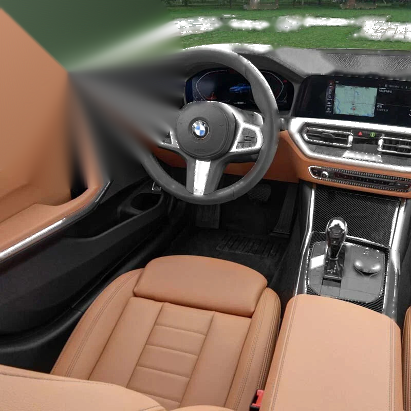 BMW 3 Series G20 27PC Soft Carbon Fiber Full Interior Console Kit Cover Trim