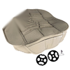 Universal Fit Beige PU Car Front Seat Mat Cushion (2023)
