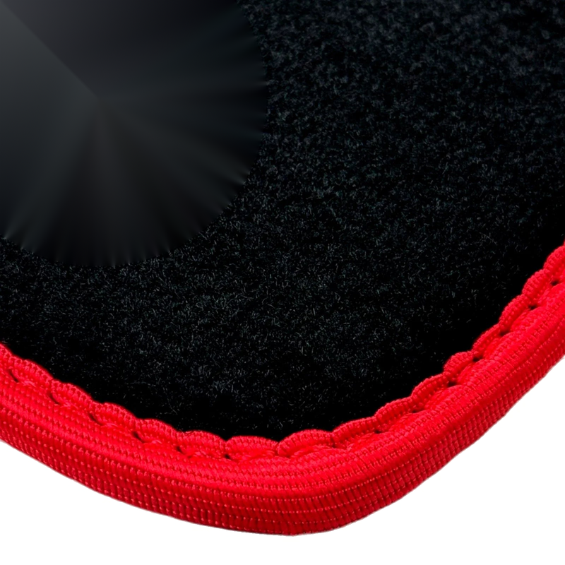 BMW 2 Series M2 F87 (2016-2021) Red Trim AutoWin Black Floor Mats