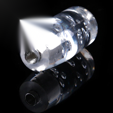 Car 100mm LED Crystal Blue Manual Gear Shift Knob