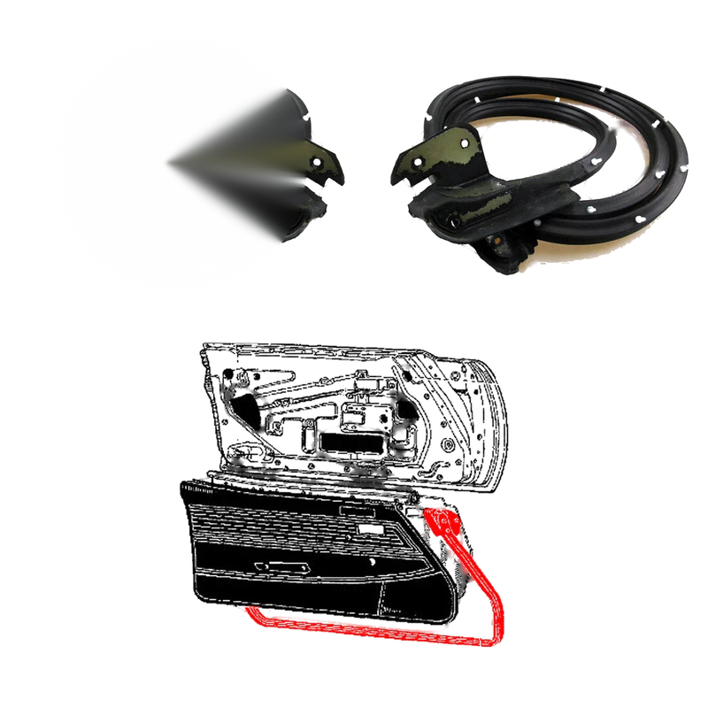 Toyota Celica RA20 RA21 TA22 TA23 1970-1977 Lower Door Weatherstrip