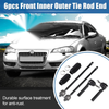 Dodge Grand Caravan 6pcs Front Inner Outer Tie Rod Ends (2008-2020)