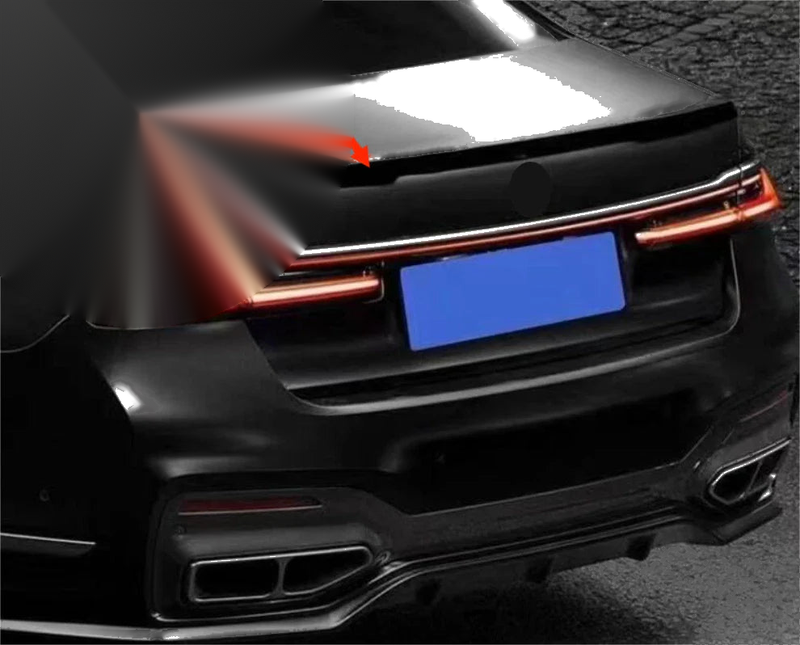 BMW 7 Series G11 G12 740i 750i Sedan Rear Spoiler Wing ABS Black (2016-2022)
