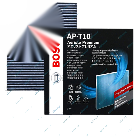 Toyota Hilux TGN121 4cyl 2.7L 2015-19 Bosch Aeristo Premium Cabin Air Filter