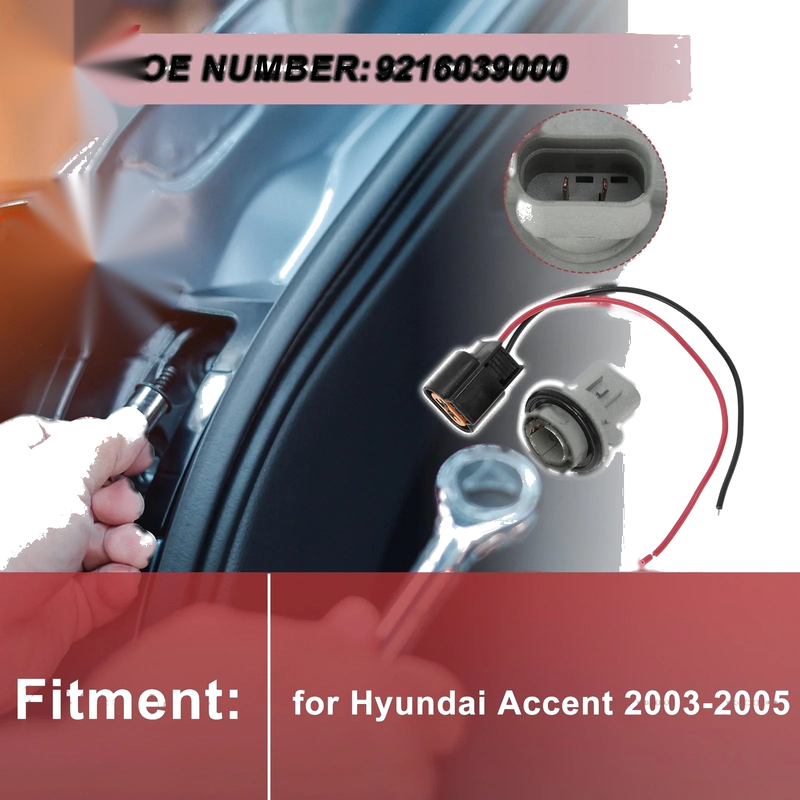 Hyundai Accent Turn Signal Light Socket Wiring Set (2003-2005)