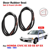 Door Rubber Seal Weatherstrip Front LH+RH Fits Honda Civic EE EF 4D 1988-91