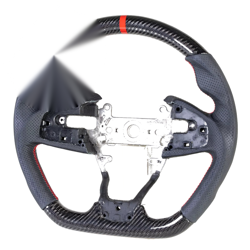 Honda Civic 10th Gen (2016-2020) - Black Carbon Fiber Steering Wheel