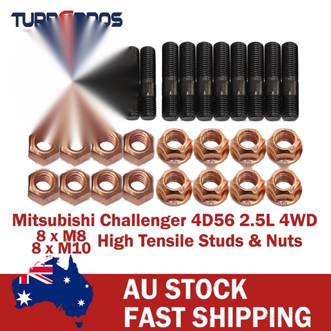 Mitsubishi Challenger 4D56 2.5L 4WD High Tensile Manifold&Turbo Stud Kit